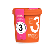 Glass Hallon &amp; vit choklad 500ml 3 Vänners Glass.