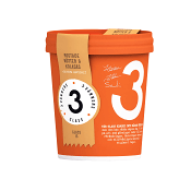 Glass Rostade nötter &amp; kolasås 500ml 3 Vänners Glass.