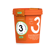 Glass Choklad nötter &amp; kolasås Vegansk 500ml 3 Vänners Glass.