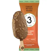 Glasspinne Choklad Nötter &amp; Kolasås 1-p Tre Vänners Glass.