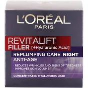 Ansiktskräm Natt Revitalift filler Anti-age 50ml Loreal.