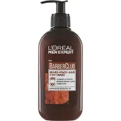 3 in1 Wash Beard+Face+Hair Barber Club 200ml L'Oréal.