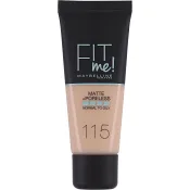 Foundation Matte &amp; Poreless Ivory 115 30ml Maybelline.