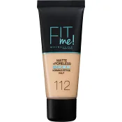 Foundation Fit Me Matte &amp; Poreless Soft Beige 112 30ml Maybelline.