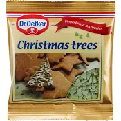 Dekorströssel Christmas trees 15g Dr.Oetker.