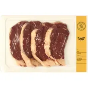 Ryggbiff Färsk med kappa ca 800g Hacksta Köttdisk.