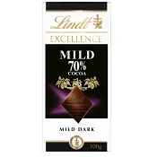 Chokladkaka EXCELLENCE Mild 70% Mörk Choklad 100g Lindt.