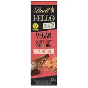 Chokladkaka HELLO Vegan Salt Popcorn Havremjölk 100g Lindt.