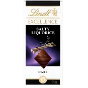 Chokladkaka EXCELLENCE Lakrits Mörk Choklad 100g Lindt.