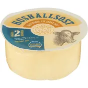 Hushållsost 26% ca 1kg Gäsene Mejeri.
