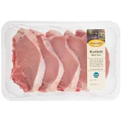 Kotlett Färsk skivad med ben ca 900g Smålandskött.