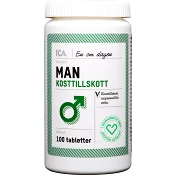 Multivitamin Man Kosttillskott 100st ICA Hjärtat.