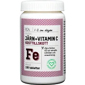 Järn + Vitamin C Kosttillskott 100st ICA Hjärtat.