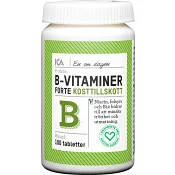 B-Vitaminer Forte Kosttillskott 100st ICA Hjärtat.