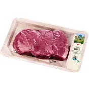 Oxfilé Färsk skivad ca 300g ICA.