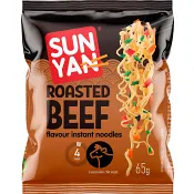 Snabbnudlar roasted beef flavour 65g Sun Yan.