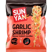 Snabbnudlar garlic shrimp flavour 65g Sun Yan.