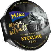 Kattmat Kyckling i sås Våt 85g Mjau.