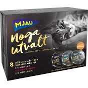 Kattmat Lax Kalkon Lamm 8-p 680g Mjau.