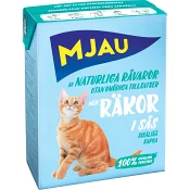 Kattmat Räkor i sås 370g Mjau.