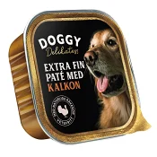 Hundmat Delikatesspaté Kalkon 150g Doggy.