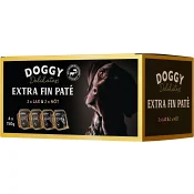 Hundmat Delikatesspaté Nöt Lax 4-p Doggy Delikatess.