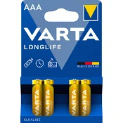 Batteri Longlife AAA 4-p.