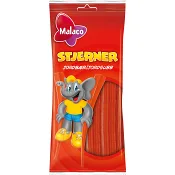 Stjärnor jordgubb 92g Malaco.