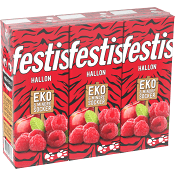 Fruktdryck Hallon Ekologisk 20cl 3-p Festis.