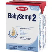 Tillskottsnäring BabySemp 2 df 6m 200ml Semper.