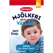 Välling Naturell Mjölkfri Från 6m 400g Semper.
