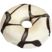 Donut Vit Choklad ca 75g Dafgårds.