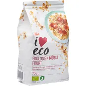 Müsli Frukt Ekologisk 750g ICA I love eco.