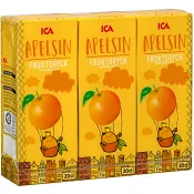 Fruktdryck Apelsin 3-p 60cl ICA.