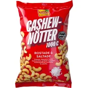 Cashewnötter Rostade &amp; Saltade 1000g Exotic Snacks.