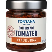 Soltorkade Tomater Finskurna 180g Fontana.