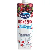 Tranbärsdryck Light 1000ml Ocean Spray.