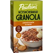 Granola Jordnötssmör &amp; kakao 430g Pauluns.