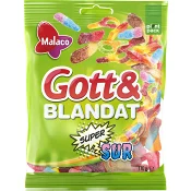 Godis Gott &amp; Blandat Super sur 170g Malaco.