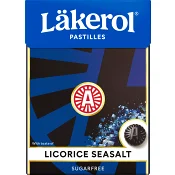 Halstabletter Seasalt Sockerfri 75g Läkerol.
