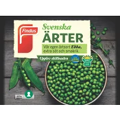 Ärter Fryst 600g Findus.