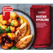 Rostad kycklingfilé Fryst 390g Findus.