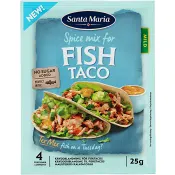 Kryddmix Taco Fisk 25g Santa Maria.