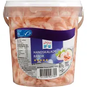Räkor handskalade i lake 500g Hållö.