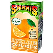 Fruktdryck Apelsin 250ml KRAV Smakis.