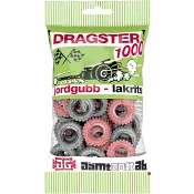 Godispåse Jordgubb &amp; lakrits 65g Dragster.