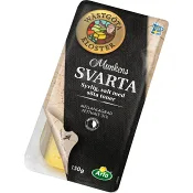 Munkens Svarta skivad ost 31% 150g Wästgöta Kloster.