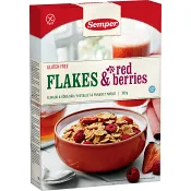 Flakes &amp; red berries Glutenfri 300g Semper.