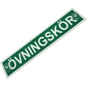 Övningskörningsskylt med sugproppar.