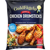 Chicken drumsticks grillkryddade Fryst 500g Guldfågeln.